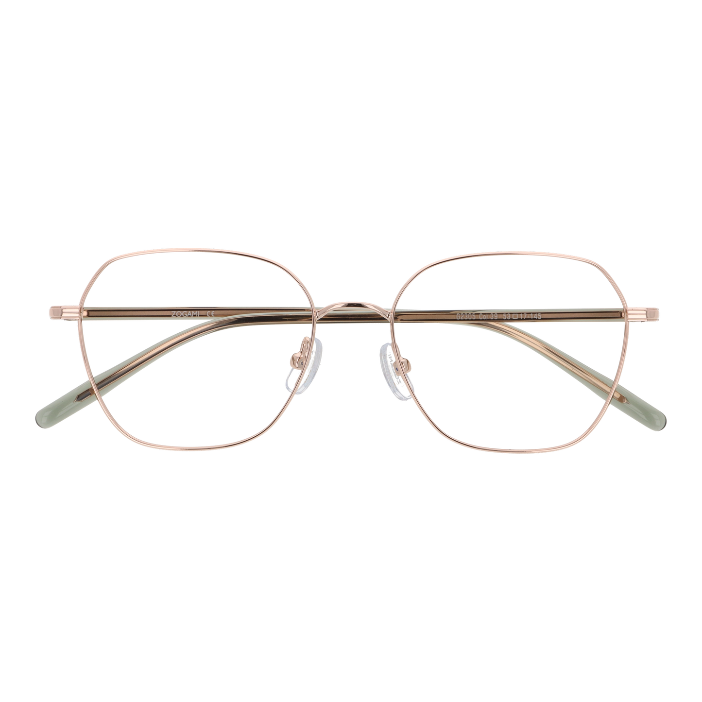 g-2305-c39 ローズゴールド/クリアグリーン