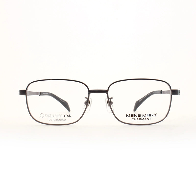 正面から見たアイウェア【軽量】【チタン】【MENS MARK】 XM1146 BR 54のカラーブラウン