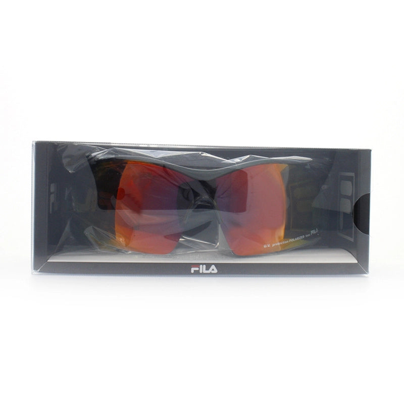 箱に封入されたアイウェア【FILA】【偏光サングラス】 sf4108jのカラーShinyBK