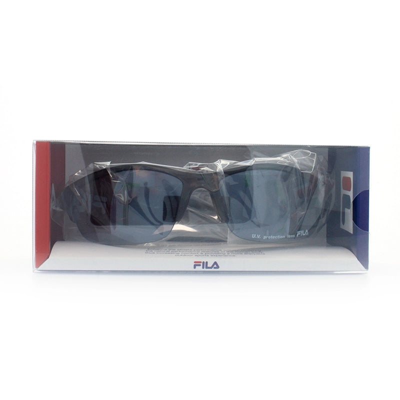 箱に封入されたアイウェア【FILA】 sf8826jのカラーMetallicBK