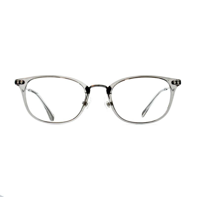 正面から見たアイウェア【CLASICO】CLA-345のカラーClear_Gray