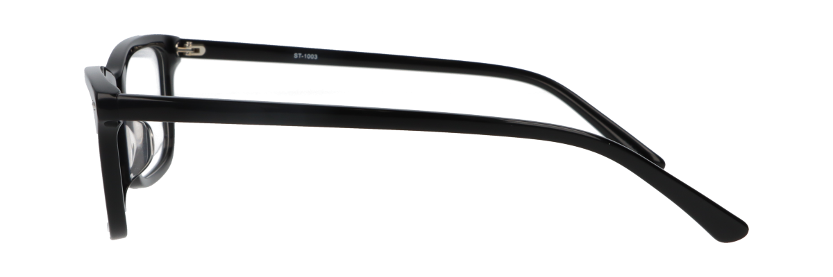 横から見たアイウェアST-1003のカラーブラック