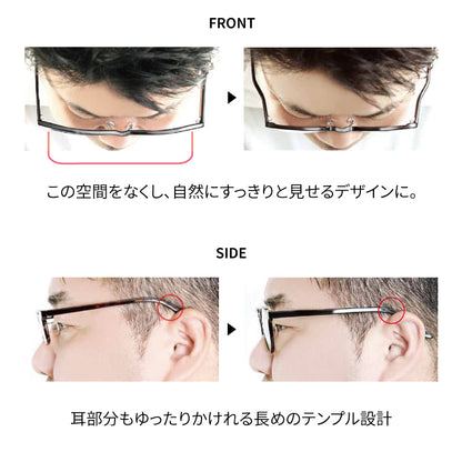 CN-K39【ビッグサイズなのに、スマートにかけられるメガネ】