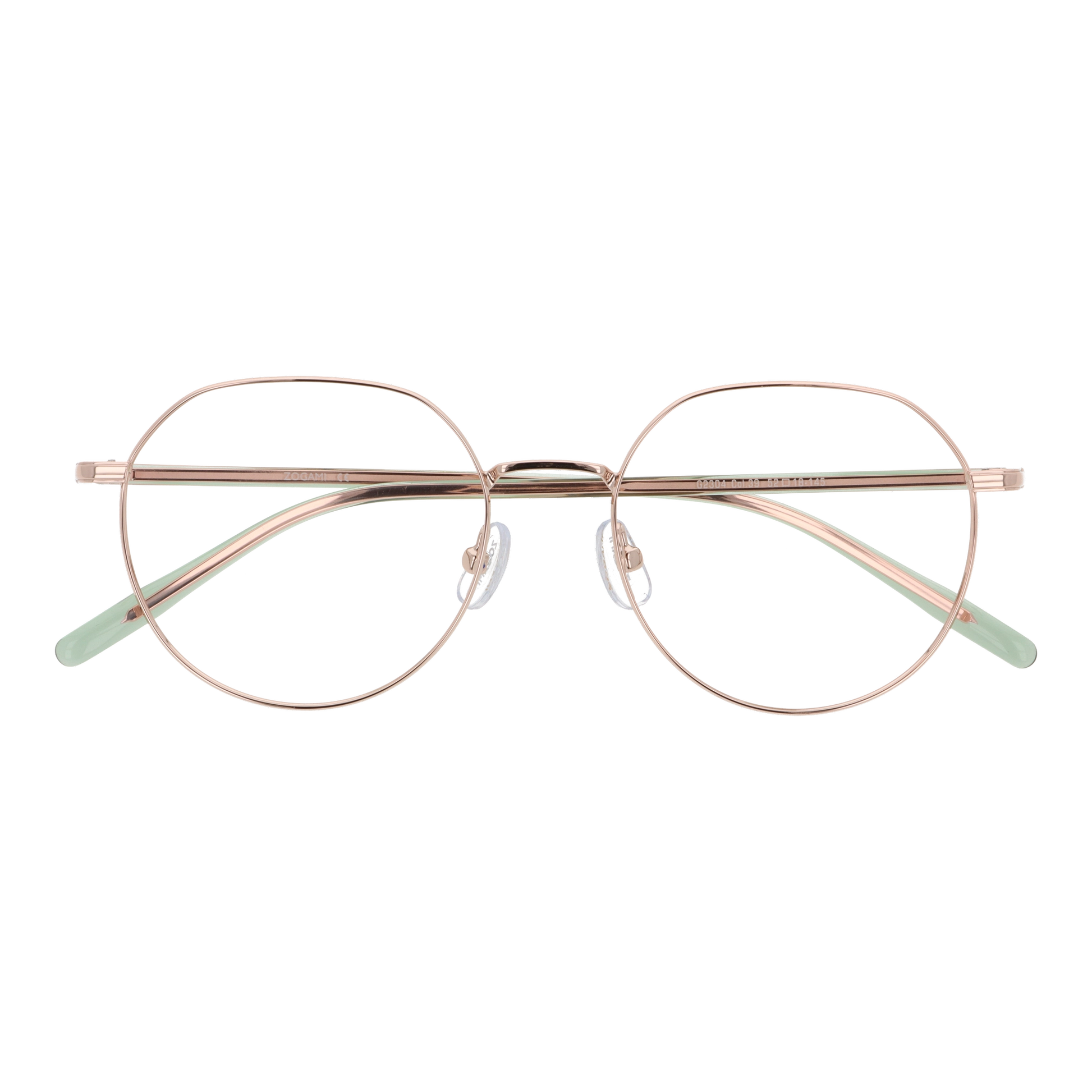 g-2304-c39 ローズゴールド/クリアグリーン