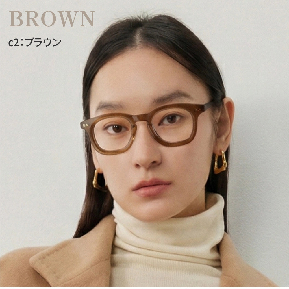 【試着OK】私を高める太縁メガネ「エンハンス」シリーズ-LVR-0001