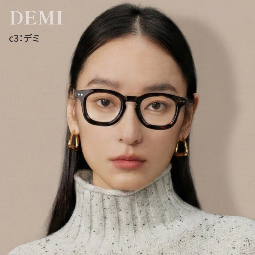 【試着OK】私を高める太縁メガネ「エンハンス」シリーズ-LVR-0001