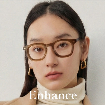 【試着OK】私を高める太縁メガネ「エンハンス」シリーズ-LVR-0001