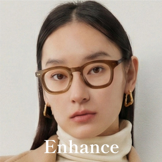 【試着OK】私を高める太縁メガネ「エンハンス」シリーズ-LVR-0001
