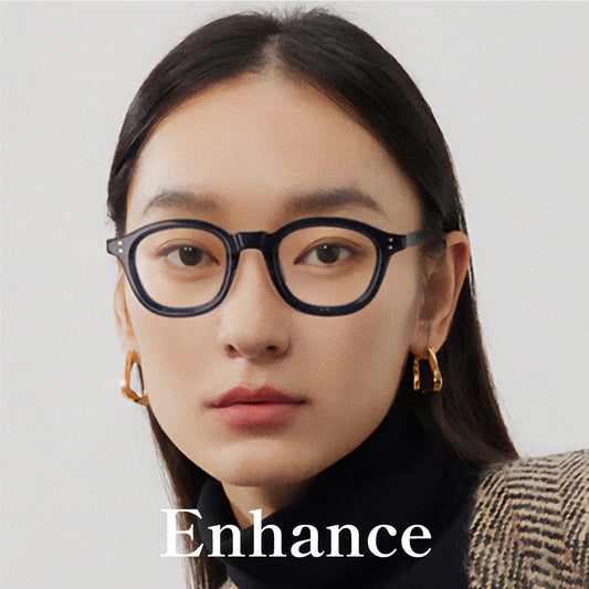 【試着OK】私を高める太縁メガネ「エンハンス」シリーズ-LVR-0002