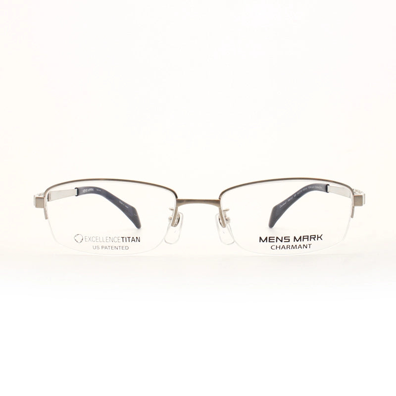 正面から見たアイウェア【軽量】【チタン】【MENS MARK】 XM1121 WP 54のカラーホワイト