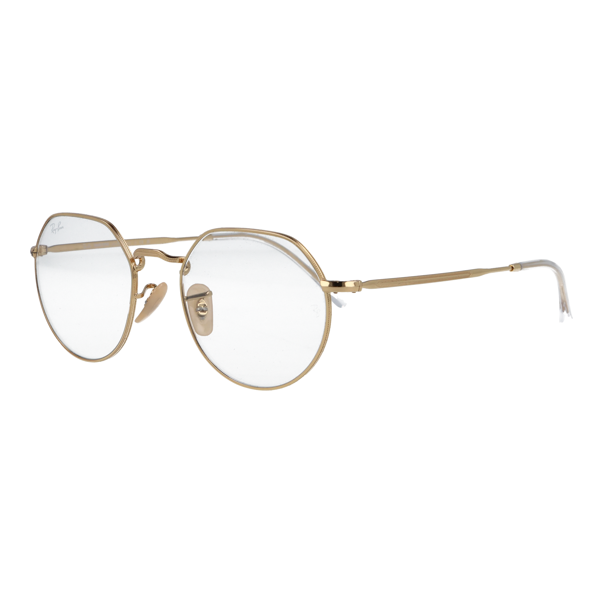 左斜め前から見たアイウェア【Ray-Ban】 RB3565 JACK TRANSITIONSのカラーゴールド