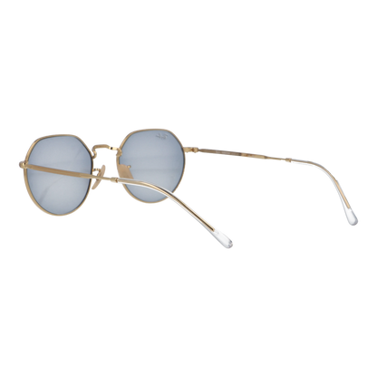 左斜め後ろから見た調光時のアイウェア【Ray-Ban】 RB3565 JACK TRANSITIONSのカラーゴールド