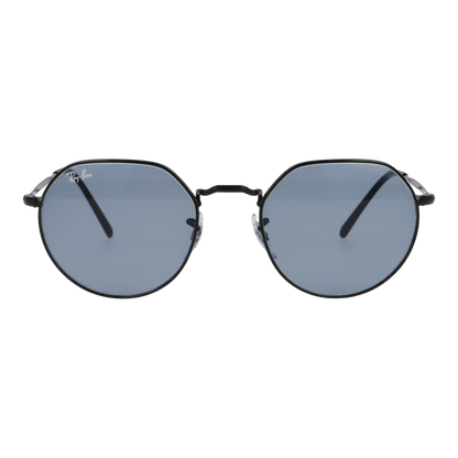 正面から見た調光時のアイウェア【Ray-Ban】 RB3565 JACK TRANSITIONSのカラーブラック