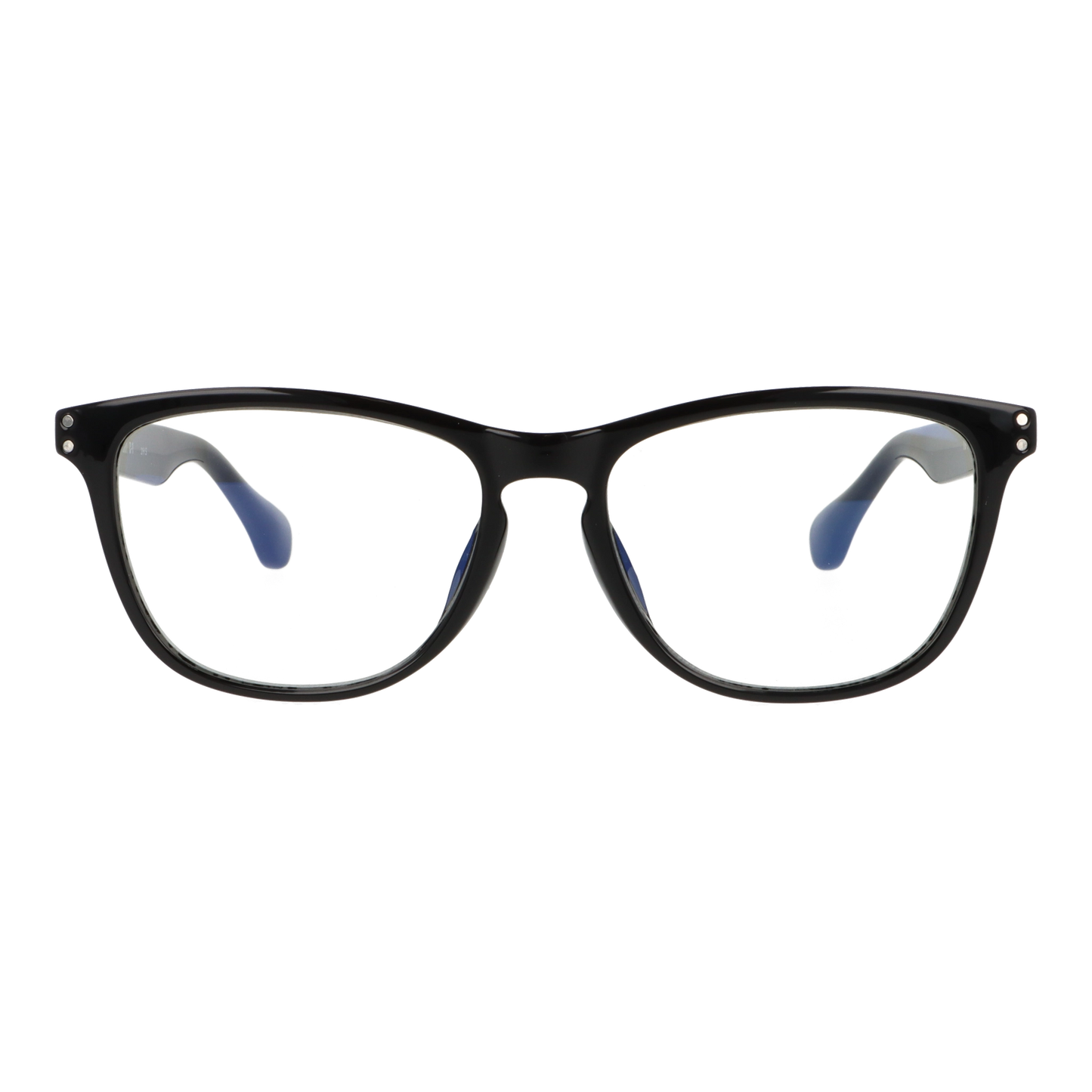 正面から見たアイウェア【ZAAP】【機能性メガネ】ZP001-54のカラーblack luster